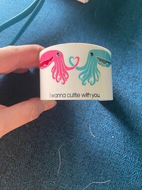 Cute Cuttlefish bracelet - Pink & Teal